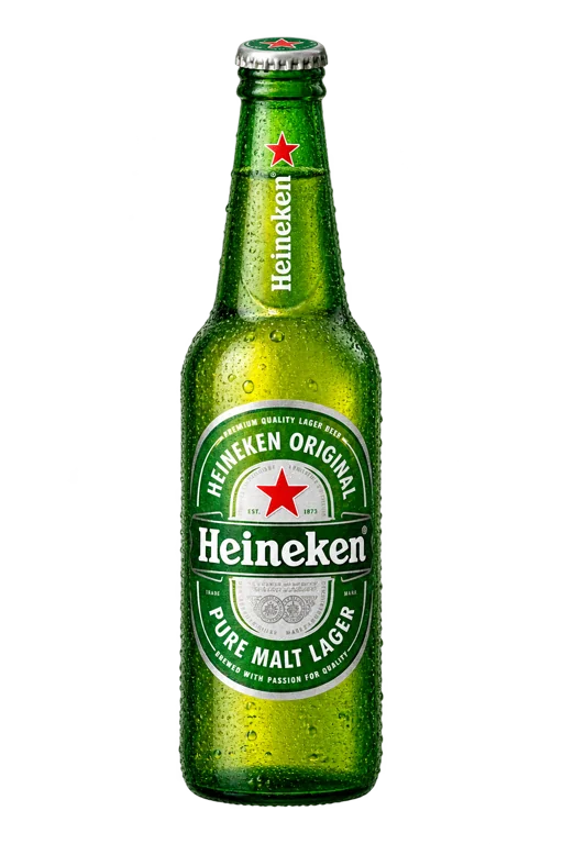 Ilustração de uma garrafa longneck de Heineken